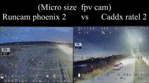 runcam phoenix 2 vs caddx ratel 2 at night