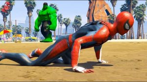 Hulk & Blue Hulk vs Spiderman & Spider-Man 2099 & Injured Spider Man - What If Battle Superheroes