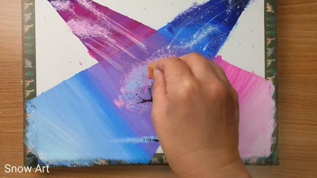 Daily Relaxing Art #48/Acrylic/Day&night Love/Couple under Cherry Blossom in the night sky смотреть онлайн