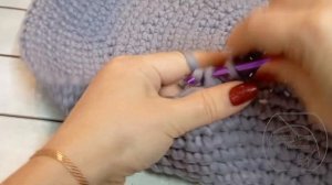 МК. Лежанка для котиков и собачек мелких пород из трикотажной пряжи.