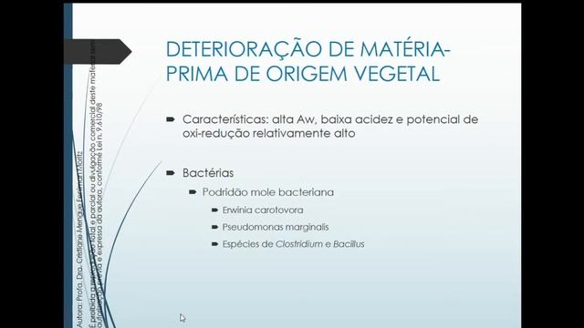 Deterioração De Vegetais