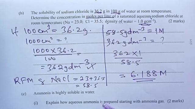 Salt Extraction from sea water, Solubility and water hardness - K. C. S. E 2021 Chemistry смотреть онлайн