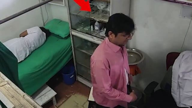 CCTV Footage Of A Doctor Performing Some Unusual Thing With Nurse