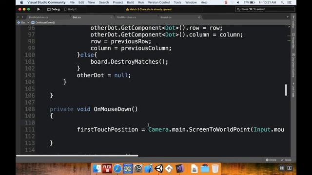 Part 13 - Limiting Movement: Make a Game like Candy Crush in Unity using C# смотреть онлайн