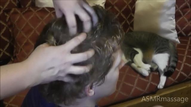 ASMR Indian Head And Ear Oil Massage + Lice Check (Soft Spoken)