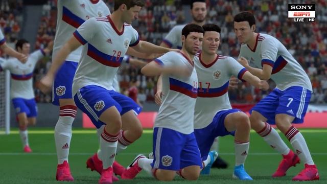 FIFA 20/ Russia vs Denmark Euro 2020 Gameplay [4K] смотреть онлайн