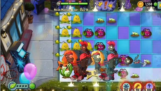 pvz2 - Neon MixTape Tour || Day 16 and 17 || win or lose zombies #pvz2 смотреть онлайн