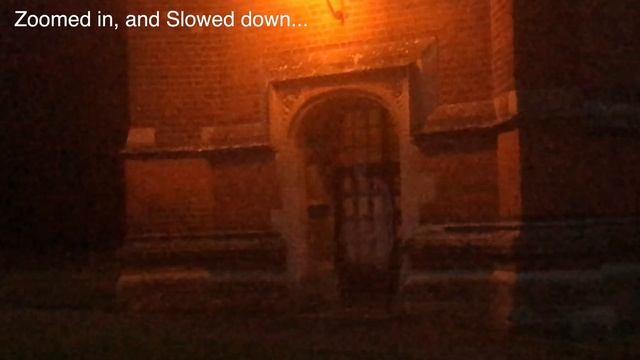 Ghost caught on camera right outside of church смотреть онлайн