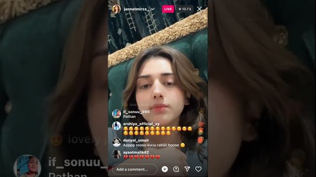 Jannat mirza instagram live with umer breakup 💔 смотреть онлайн