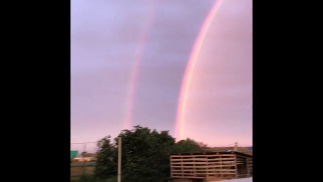 Завораживающая Радуга !!! В нашей деревне! смотреть онлайн