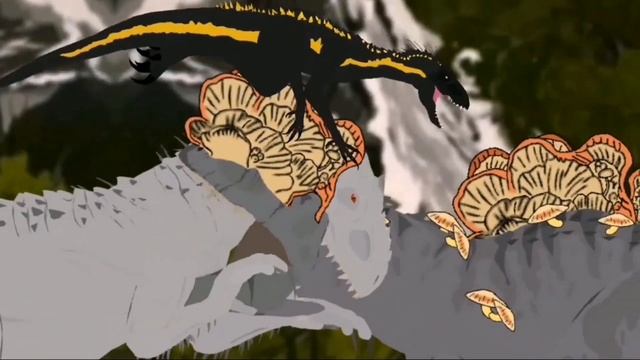 Indominus rex,Indoraptor and Scorpius rex vs Cordyceps (Dinosaur) | AUTO RPG Anything смотреть онлайн