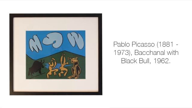 Pablo Picasso (1881 - 1973), Bacchanal with Black Bull, 1962. смотреть онлайн