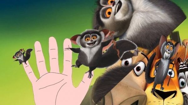 Madagascar 2 Finger Family Nursery Rhymes Lyrics