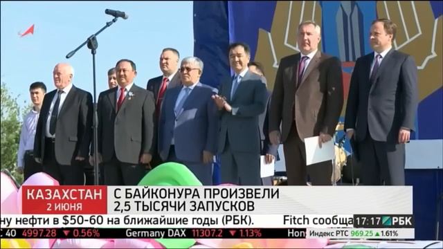 Празднование 60-летия космодрома Байконур смотреть онлайн