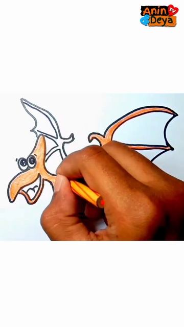 Menggamabar dan Mewarnai Dinosaurus Pterodactyl смотреть онлайн