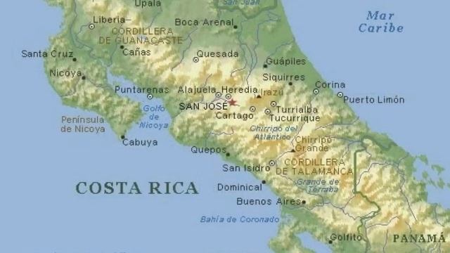 Mapas de Costa Rica смотреть онлайн
