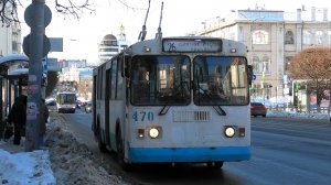Троллейбус Екатеринбурга ЗиУ-682Г-016 (012) №470 маршрут №26 на остановке "Центральная гостиница"