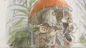 Мультик сказка Под грибом Сутеев