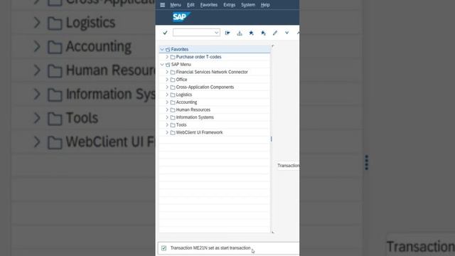 How to set the default Tcode in sap | SAP MM #sapmm #sap #shorts смотреть онлайн