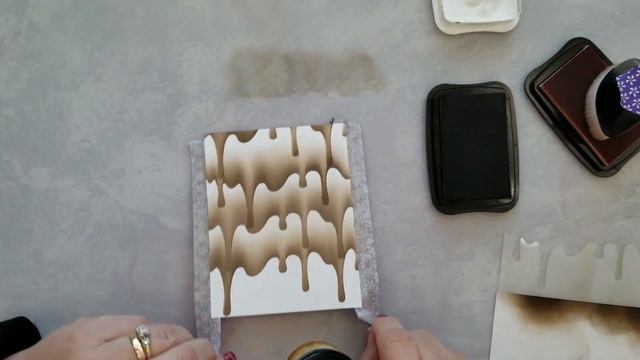 Ink Blending with Stencils | Perfect Chocolate Drips смотреть онлайн