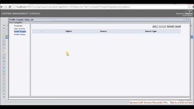 Create Profiles In SAP Business Objects | Publications- Part-1