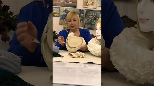 Как из плоской шляпки  сделать высокую.