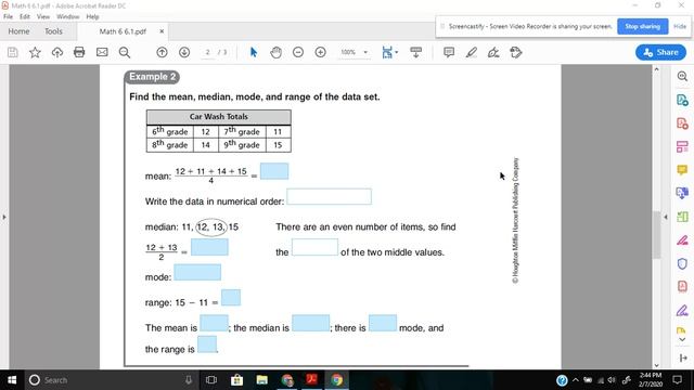 Math 6 6.1 Mean, Median, Mode and Range смотреть онлайн