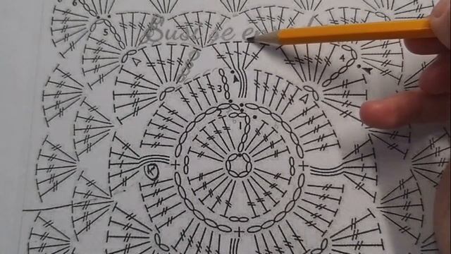 ВЯЖЕМ ПРЕКРАСНЫЙ квадратный МОТИВ крючком! смотреть онлайн