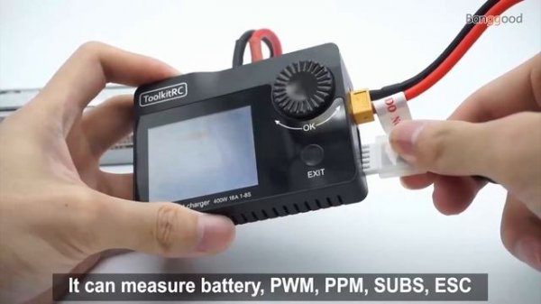 ToolkitRC M6 DC 150W 10A LCD 2-6S Lipo Battery Smart Balance Charger