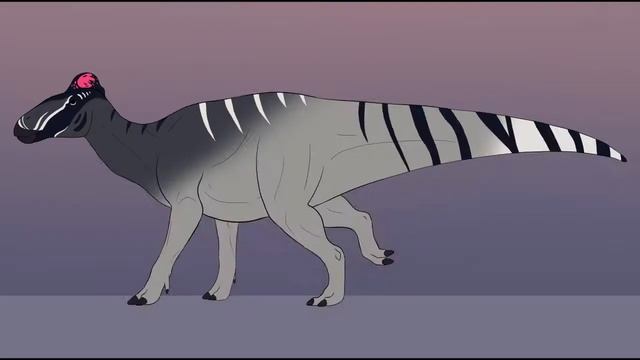 Dinosaur Walking Cycle - Edmontosaurus Animation смотреть онлайн