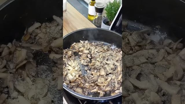 Галушки с Мясом и Грибным Соусом #shorts