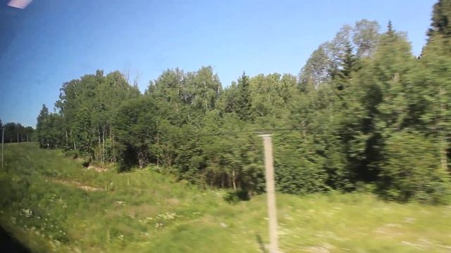 Отправляемся из Волоколамска в Шаховскую солнечным утром на "Ласточке" Москва - Муравьево смотреть онлайн