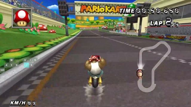 Wii Luigi Circuit | 01:17.388 | 150cc | On Keyboard смотреть онлайн