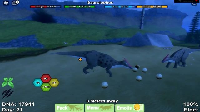 DINOSAUR SIMULATOR: SAUROLOPHOS TEM SEUS FILHOTES AMEAÇADOS смотреть онлайн