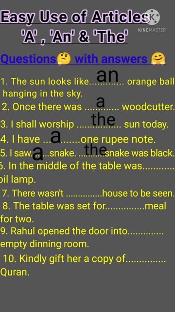 Article exercise #1 смотреть онлайн