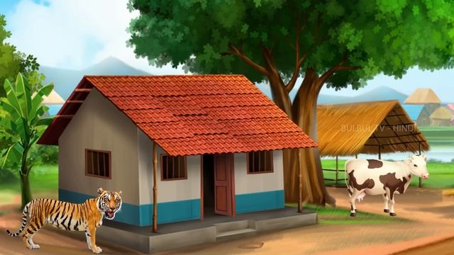 बाघ माँ गाय - TIGER & MOTHER COW Story | Hindi Moral Stories | BULBUL TV Hindi Kahaniya смотреть онлайн