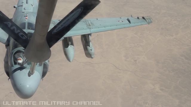 Marine Corps EA-6B Prowler Aircraft Aerial Refueled By KC-135 Stratotanker смотреть онлайн