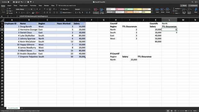 COUNTIF, COUNTIFS Function in Excel. Learn how to use the CountIf and CountIfs Function смотреть онлайн