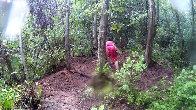 Ликёро-водочный спуск | Реадовка | Новая траектория под ливнем смотреть онлайн
