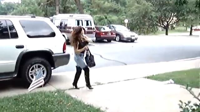 Saigon Kitty in Spike Heeled Leather OTK Thigh Boots [480p] смотреть онлайн