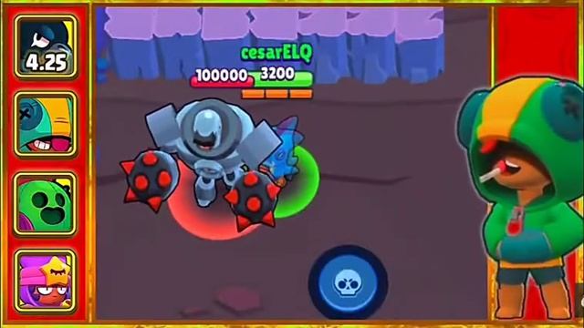 ВОРОН VS ЛЕОН VS СППЙК VS СЕНДИ В БРАВЕЛ СТАРСЕ смотреть онлайн