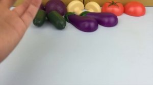 Learn Names of Fruits and Vegetables Toy Velcro Cutting - YL Toys Collection