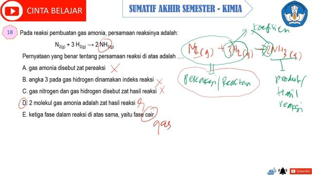 PEMBAHASAN SOAL SUMATIF AKHIR SEMESTER GANJIL KIMIA KELAS X смотреть онлайн