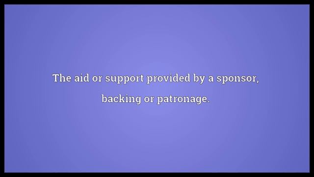 Sponsorship Meaning смотреть онлайн