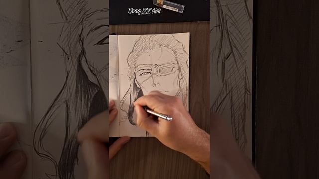 ASMR drawing process Coyote Starrk from Bleach смотреть онлайн