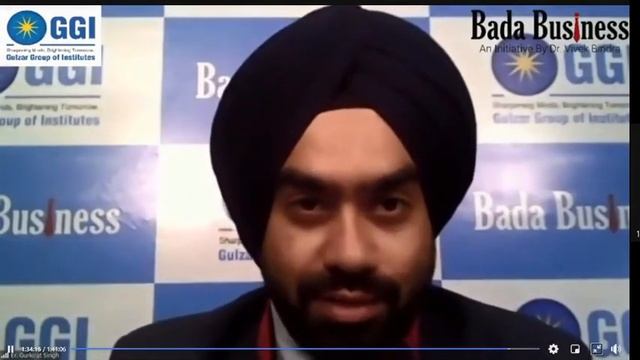 Mr. Gurkirat Singh, Executive Director, GGI | Concluding The Webinar Bada Business||teamwinnersggi