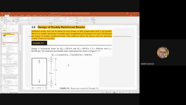 Reinforced Concrete Theory, Doubly Reinforced Beams, Part 1, Week 11 - lecture 2, CIV481 смотреть онлайн