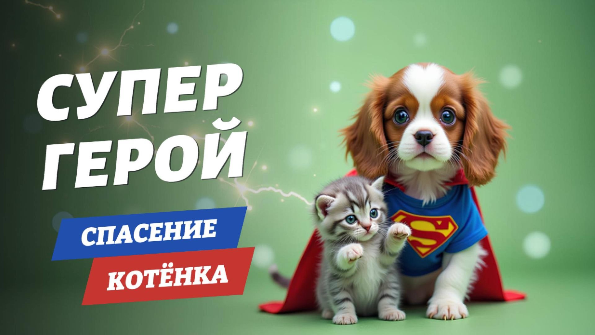 Щенок — супергерой спасает котенка| История о дружбе 🐱🌿 смотреть онлайн