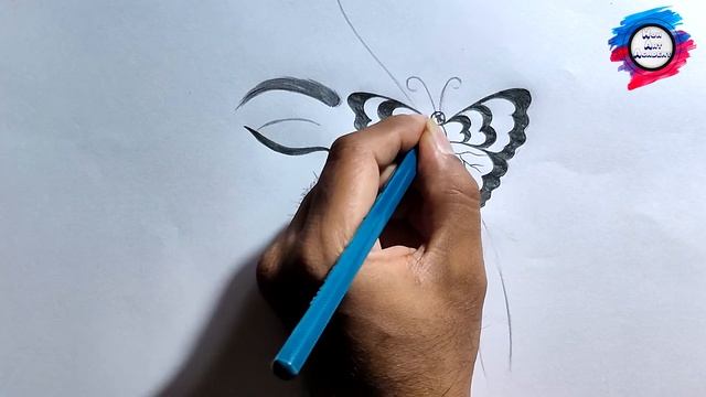 #Farjana Drawing Academy Recreation of Butterfly Sitting on a Girl Face/Draw a Girl with Butterfly смотреть онлайн