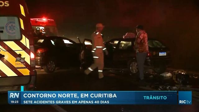 Sete acidentes graves em 40 dias no contorno norte em Curitiba смотреть онлайн